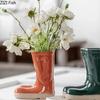 Boots Shaped Ceramic Vase Potted Flower Pots Desk Decoration Flower Arrangement Room Aesthetics Modern Home Decor Floral Vases