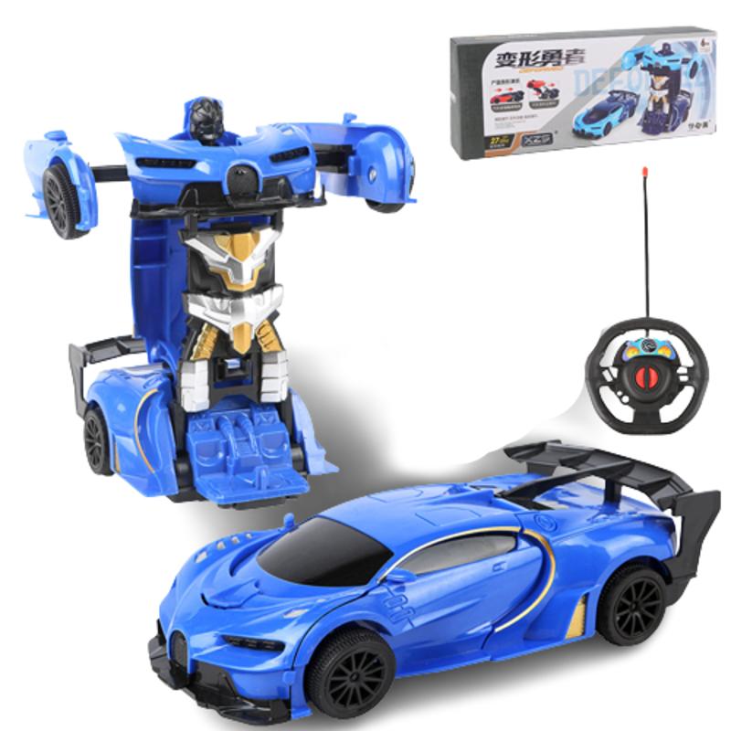 2 In 1 Rc Car Transformation Robots Children Boys Toys Outdoor Control Remote