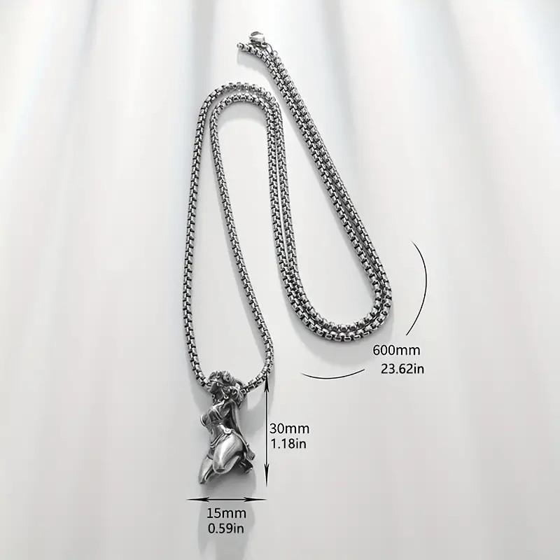 Trendy Spring 2024 Womens Alloy Pendant Necklace With Vintage Cartoon Theme Design