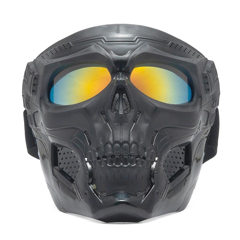 Winddichte Skimaske Totenkopf Motorrad Off-Road Radsport Brille Taktische Gesichtsmaske Outdoor Sport Schutzausrüstung