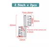 2PCS 360 Detachable Hinge Slip Joint Flag Lift Off Demountable Door 304 Stainless Steel Removable Hinge Heavy-duty Swing Hinge