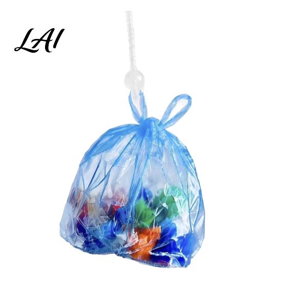 Simulated Trash Bag Toy Garbage Shaker Pendant Lightweight Portable Ornament with Buckle Fun Keyring 3D Printed Creative Novelty Keychain