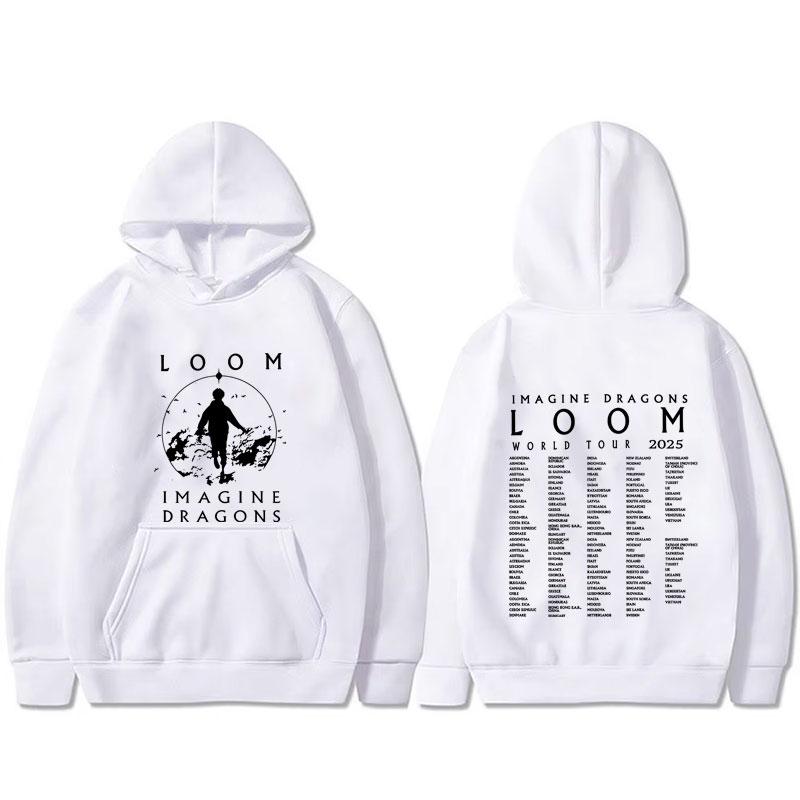Limited Imagine Dragons Band Loom World Tour Hoodie Men Women Rock Punk Gothic Oversized Streetwear