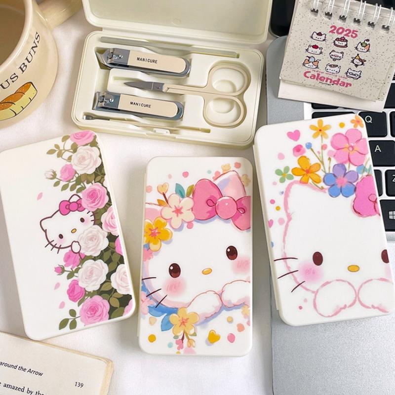 Sanrio Hello Kitty Nail Clipper Set Student Cartoon Portable Hello Kitty Nail Clipper Nail Clipper Set