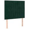 Box Spring Bed with Mattress Dark Green 100 x 200 cm Velvet