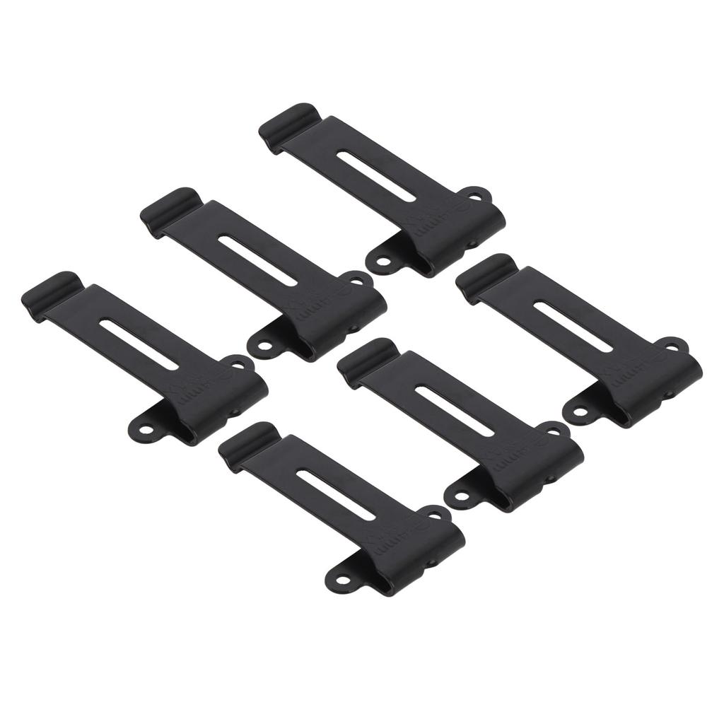 6pcs Radio Belt Clip Replacement with Screws Heavy Duty Metal Back Clip for Linton LT 6100 Radio