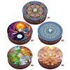 DIY Diamond Painting Colored Pattern Wood Case Partial Drill Crystal Mosaic Storage Container for Home Car Desk Decoration Craft