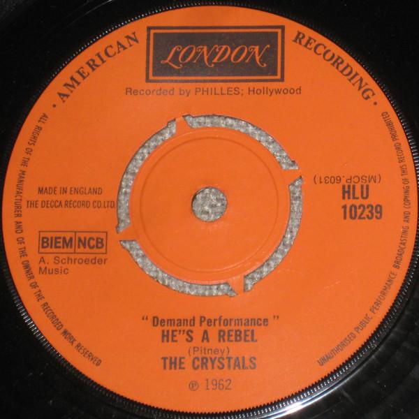 

7inch Record CRYSTALS - He s A Rebel / Da Doo Ron Ron HLU10239 London Records 1969 UK Soul/Funk Used