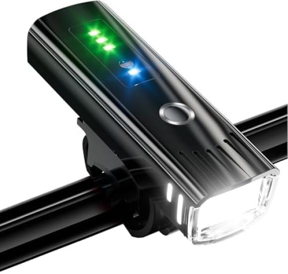 Bicycle Light Latest Enhanced 2600mAh LED Headlight with High Brightness 2000 Dimming Light Bike Road Front Compact Can Also Be Used As a Sports
