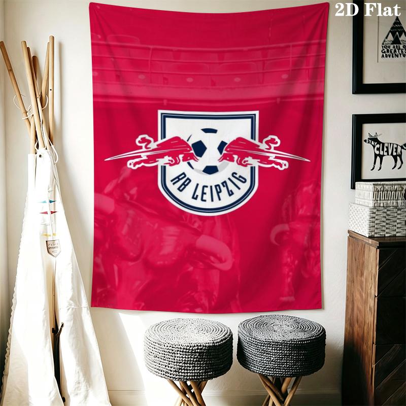 RB Leipzig Wall Tapestry Aesthetic Wall Hanging Printed Fabric Blanket Decorative Tapestries for Bedroom Living Room Home Decor