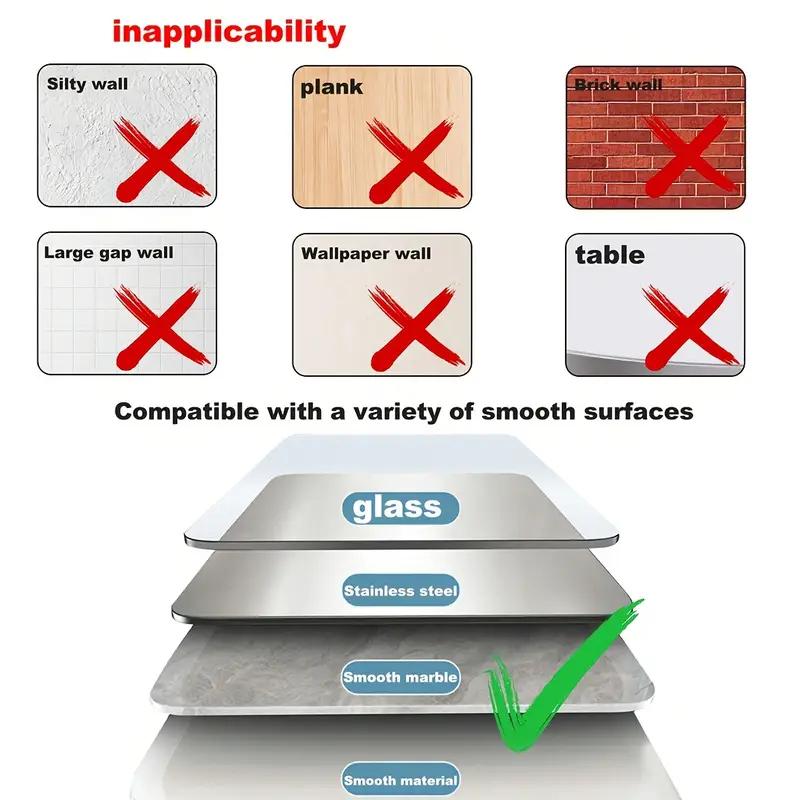 3pcs Silicone Suction Cup Phone Holders, Square Single-Sided 24pcs Mobile Stand