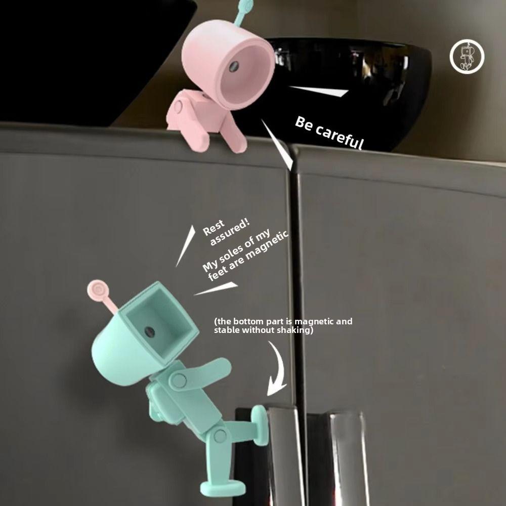 Desktop Ornament Kawaii LED Astronaut Night Light Magnetic Mini Table Lamp Cartoon with Battery Atmosphere Light Birthday Gift