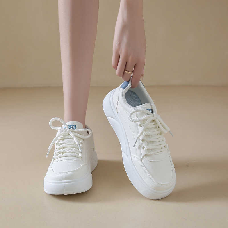 Fashion Playform Flatform Sneakers White Vulcanize Cute Women's Shoes Women's Ladies Sport In Offers Cheap Famous Brand Teniis