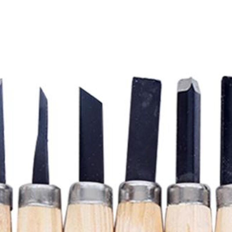 6pcs Wood Carving Chisels Portable Woodcut Tools Strong Toughness Wooden for Woodworking Engraving Handmade China Mainland