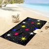 Colorful Starry Pattern Towel Beach Towel Quick-drying for Travel Outdoor Sports Jogging Beach and Swimming