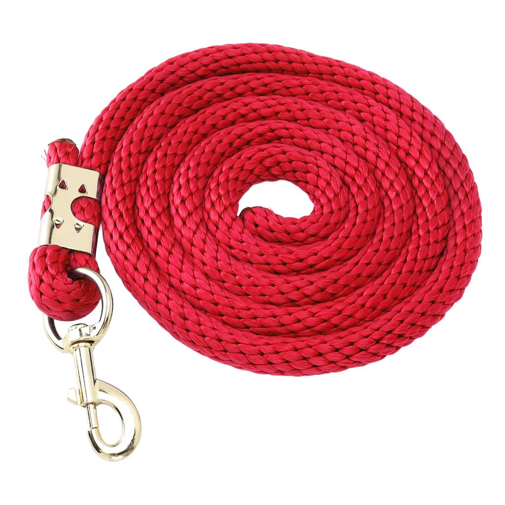 2m Horse Lunge Line Anti Breakage Rope Anti Slip Grip Horse Training Rope with Hook for Walking Handling