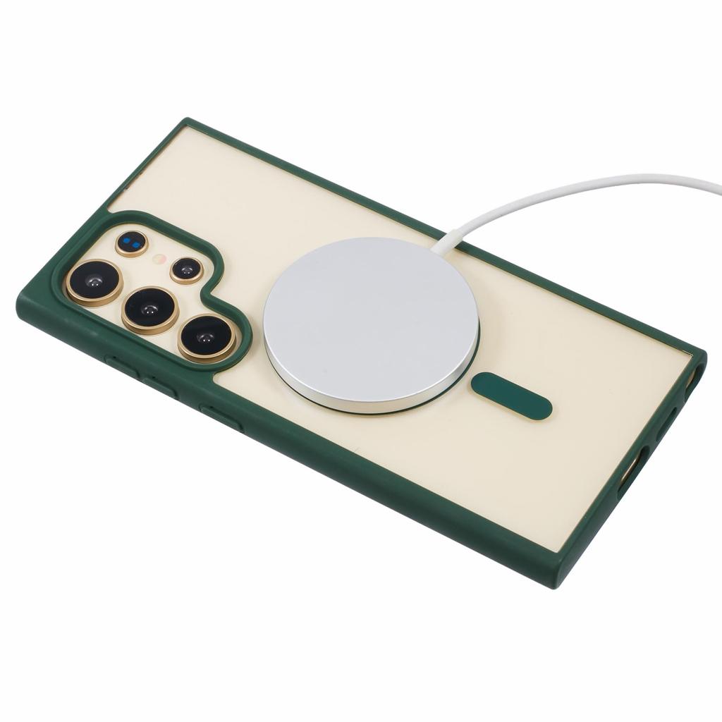 For Samsung Galaxy S23 Ultra Case Magnetic Case Shockproof PC+TPU Clear Phone Cover