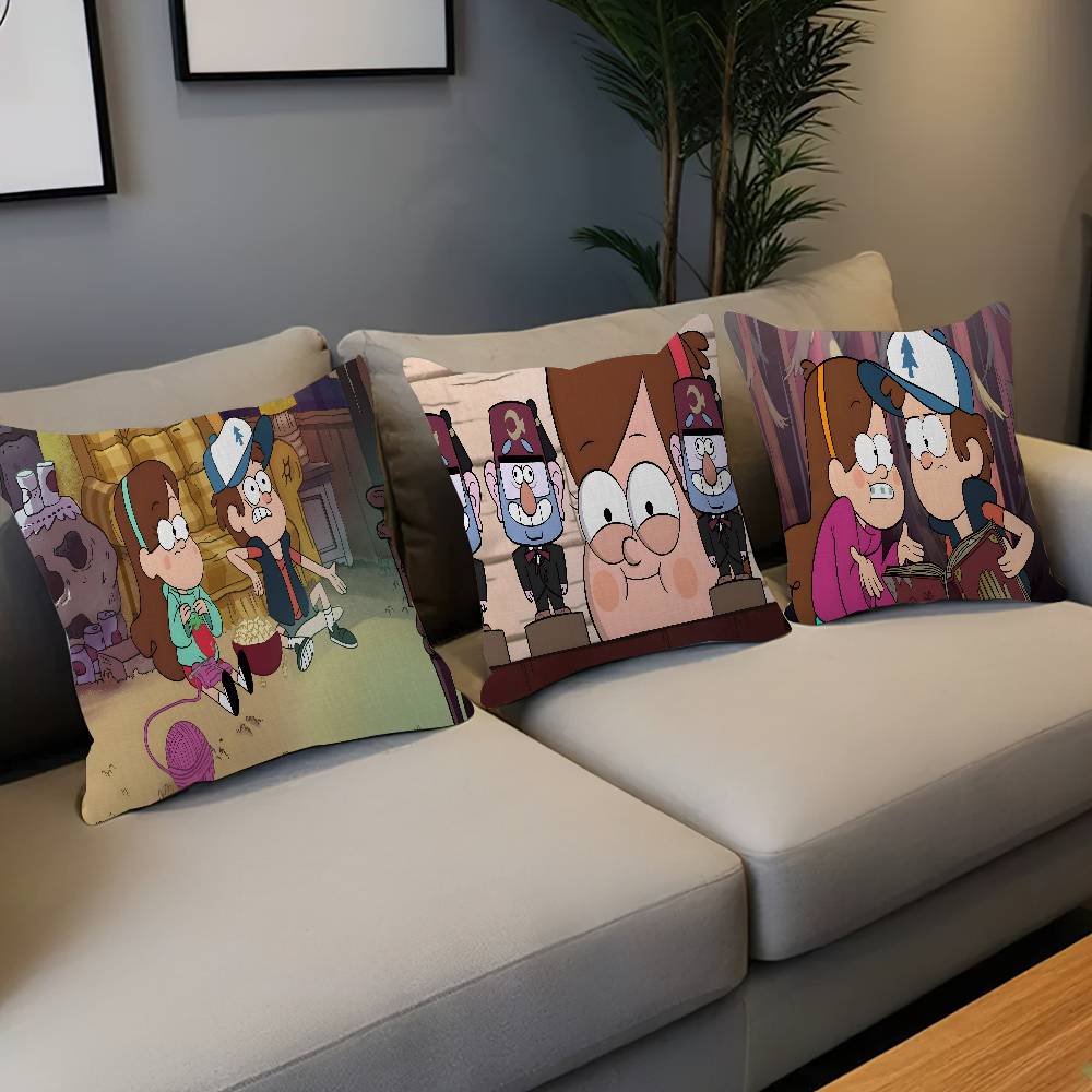 Film Gravity Falls Pillow Gift Home Office Decoration Bedroom Sofa Car Cushion Cover Case 45x45