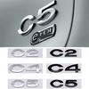 Insignia Emblema Pegatina Logo 3D ABS C2 C4 C5 Maletero Trasero Coche Calcomanía Accesorios de Estilo