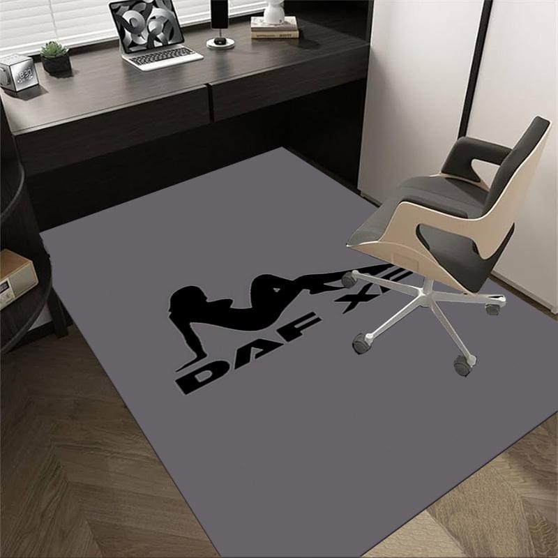 

1pc DAF XF Home Office, Durable Polyester Floor Mat with Easy, Office Decor, Urban Style, Nonslip Backing 60cm by 90cm