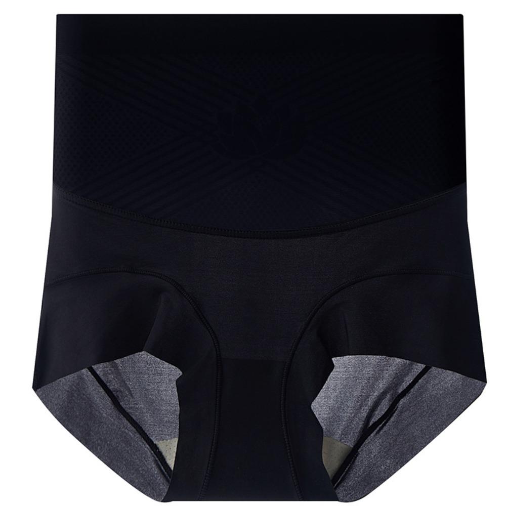 

High Waist Slimming Shapewear High Elastic Seamless Panties Women Tummy Control Underwear Girl L чорний