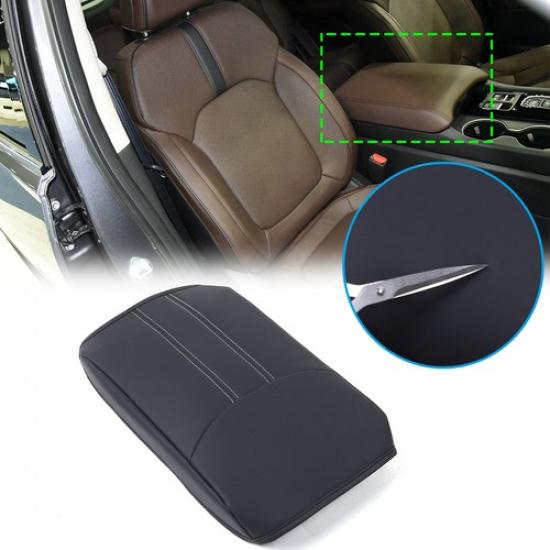 Leather Car Armrest Box Cover Handrest Protector Case For Honda Pilot -2024