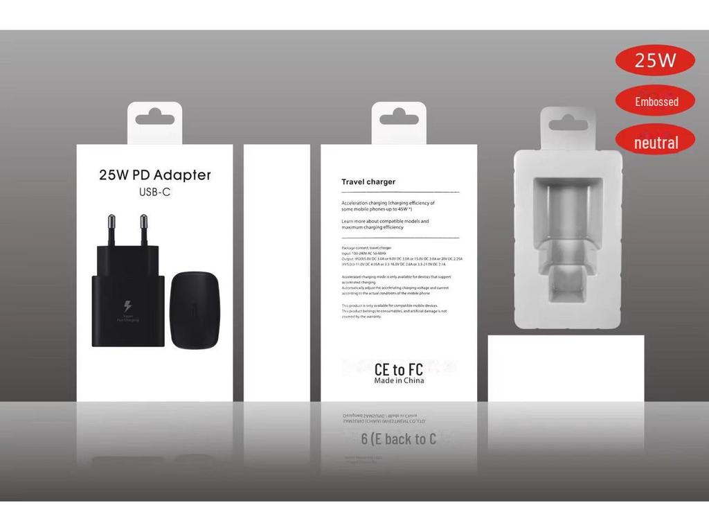 Compatible with Samsung PD25W US/UK Super Fast Charger for S23 and S22 Models, includes Australian Fast Charging Head.