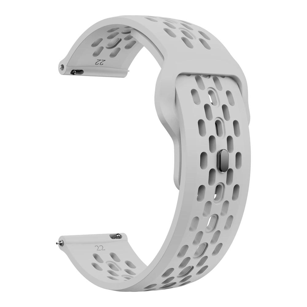 20mm Sports Breathable Silicone Strap For Garmin Forerunner 165 Vivoactive 5 3 Venu Sq 2 245 645 Approach S12 Bracelet Watchband