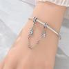 Nuovi Charm Ciondoli Cuore Rosa in Argento 925 per Bracciale Collana Gioielli Fai da Te Regalo di San Valentino per Lei