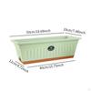 Flower Window Box Vegetable Planter Rectangle 50x19x16cm Windowsill with Drainage Holes for