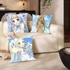 Honma Meiko Animation Secret Base Pillow Case Fashion Square Pillowcase Bedroom Sofa Room Ins Decoration Leisure