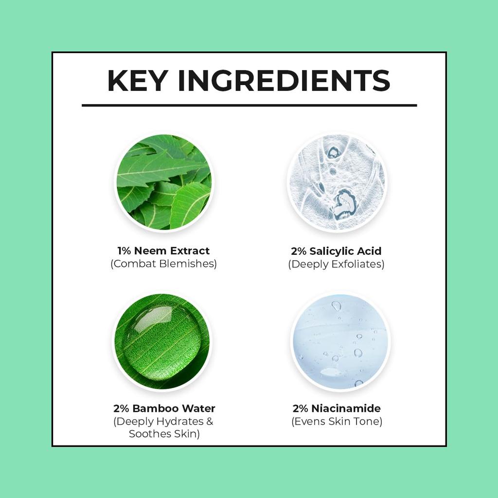 DR. Sheth's Neem & Salicylsäure Serum Für Aktive Akne Mitesser Offene Poren 30 ml