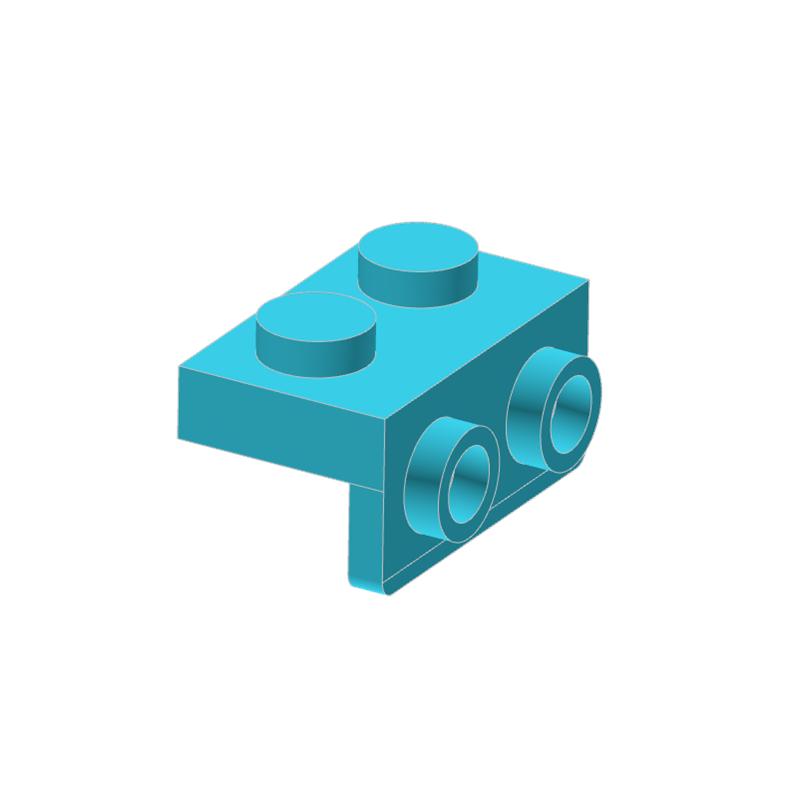 Non-Toxic 50G/97Pcs 99781 Bracket 1X2 - 1X2 Block Moc Color Accessories Compatible With Brick Diy Children'S Toy Assembly Parts