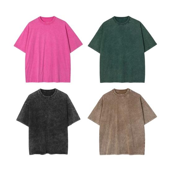 Summer Men T-shirt Round Neck Solid Color Distressed Casual Style Short Sleeve Loose Pullover Daily Wear Youthful Teenager Sport Top