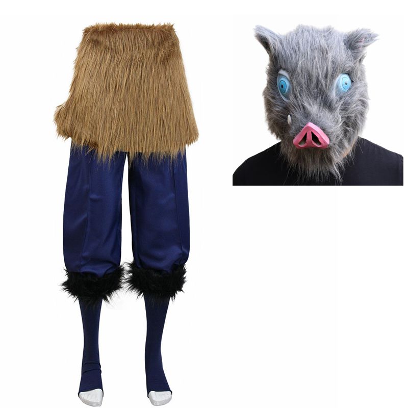 Hashibira Demon Slayer Anime Cosplay Costume Outfit Mask Adult Halloween Party