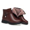 autumn and winter velvet leather shoes brown flat-soled short boots     elderly short boots children's winter shoes soft leather cotton shoes
