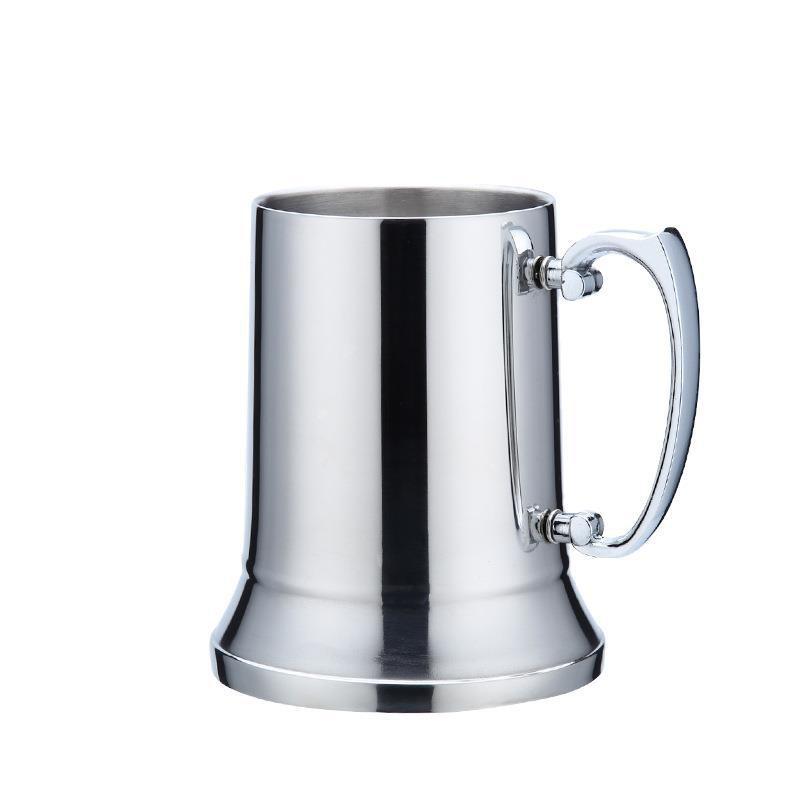 1Pc 450/560ml Edelstahl Retro Bier Becher Isolierte Wein Glas Becher Polieren Bier Tee Trinken Tasse gothic Küche Bar Drink