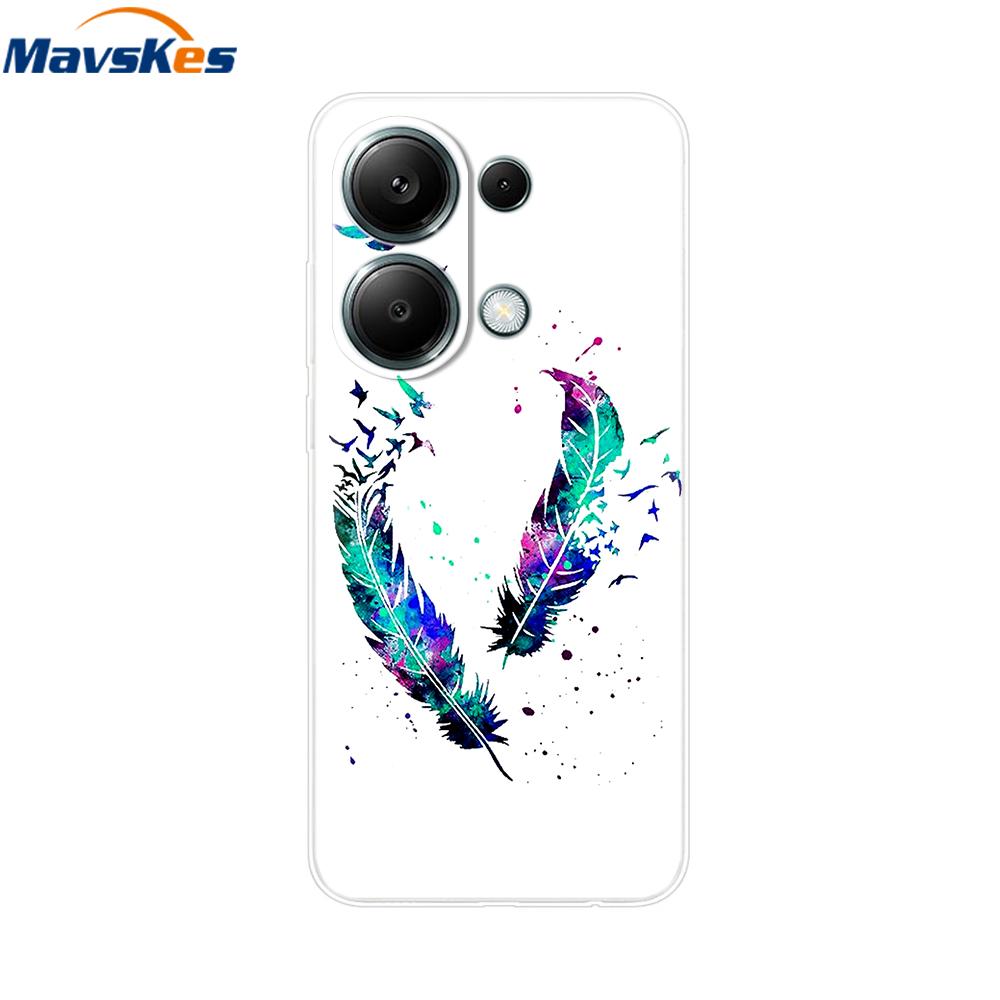 For Poco M6 Pro Case For Xiaomi Poco M6 Pro 4G Cover Fundas Coque Camera Protector Soft Silicone Phone Back Case For Poco M6 Pro
