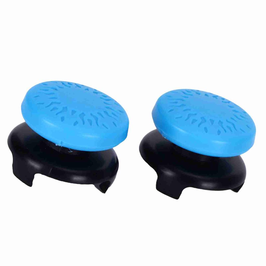 2Pcs Thumbstick Soft Silicone Cover Grip Stick Joystick Controller Gamepad Key Cap for PS5Blue