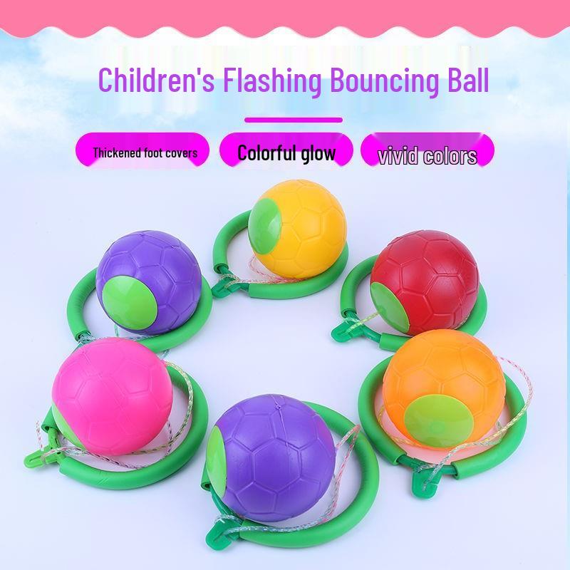 Kids' Bouncy Jumping Ball Set with Handle - Fitness Toy for Kindergarten & Primary School