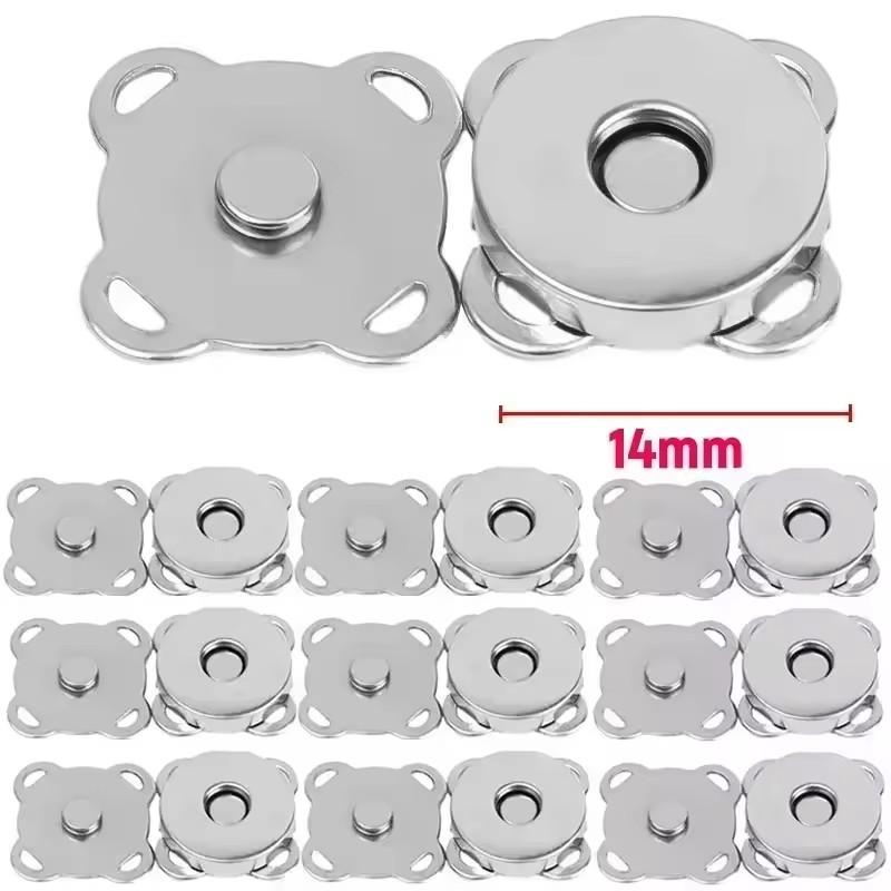 20set Bag Magnetic Snaps Buttons 14/18mm Plum Magnet Closure Buckle Purse Clothes Handbag Wallet DIY Accessories Jewelry Finding