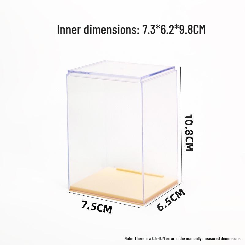 Transparent Dustproof Display Box for LEGO Figures and POP MART Dolls