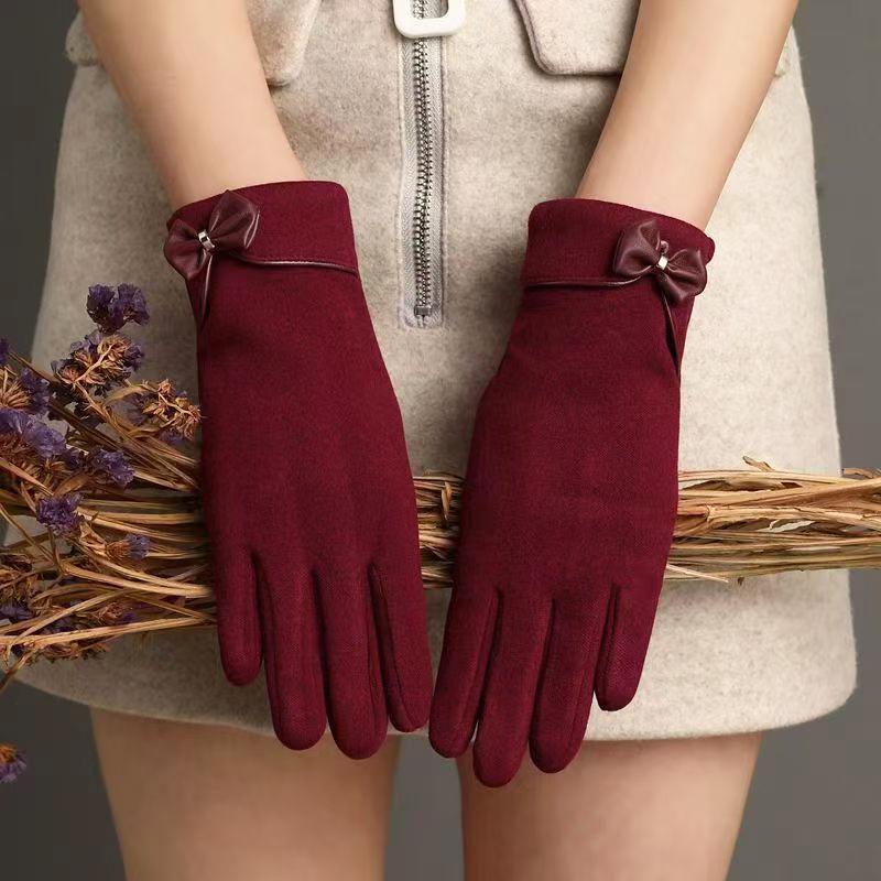 Unisex Winter Rabbit Plush Fleece Gloves - Thick, Windproof, Coldproof, Touchscreen-Ready for Outdoor Cycling