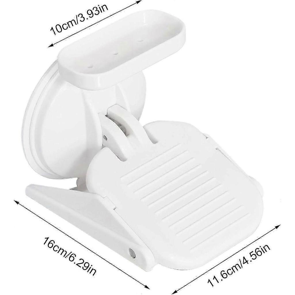 Shower Foot Rest for Shaving Legs, Foldable Shower Step for Shaving Legs with Powerful Suction Cup, Reusable Foot Rest Shower Stool with Small Storage