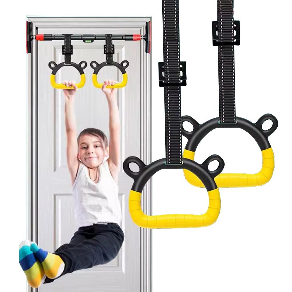 Anelli da Ginnastica Maniglie per Trazioni con Cinghie Regolabili Attrezzatura Fitness per Casa Bambini Adulti Allenamenti Allenamento della Forza