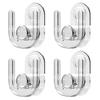 CMD Wall-Mounted Slipper Rack, Set of 4, Strong Adhesive, Floating Storage, Breathable, Mold-Resistant, Balcony, No Drilling Required, Good Drainage,