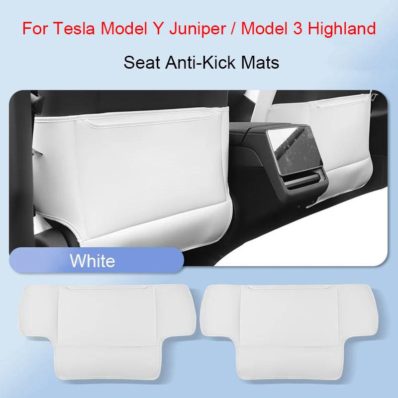 For Tesla Model Y Juniper Seat Anti-kick Pad Rear Safety Seat Anti-Wear Pad Model 3 Highland Rear Seat Car Backrest Protection