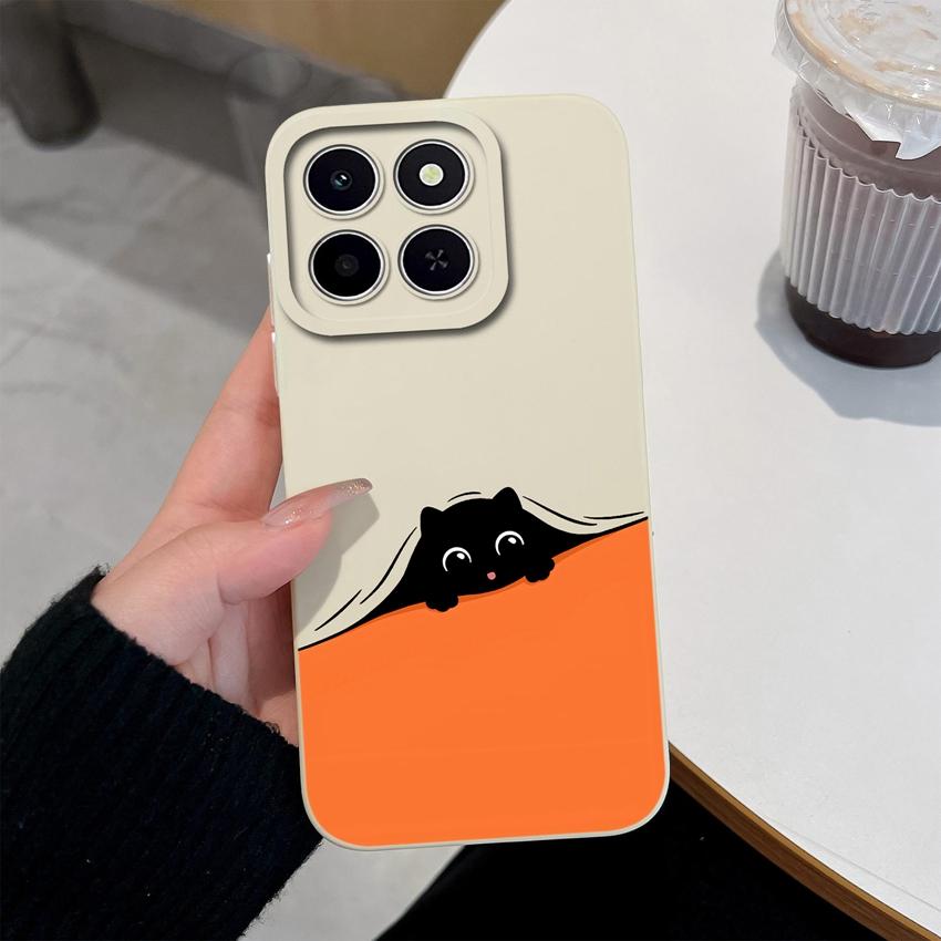 Für Huawei Honor X6C X7C 400 Pro Lite Handyhülle Hübsche rosa Wolkenmuster Flüssigsilikon Neu aufgerüstete Fallschutz-Schutzhüllen Für Huawei Hülle