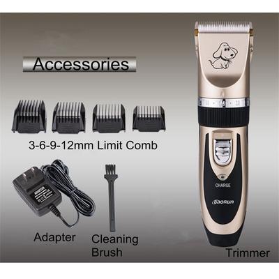 Elektrische Haustier-Haarschneidemaschine, Hunde-Haarschneidemaschine, geräuscharm, erreichbarer Trimmer, Haarschnitt, Katzenhaar-Schneide-Entferner-Maschine, Pflege-Set