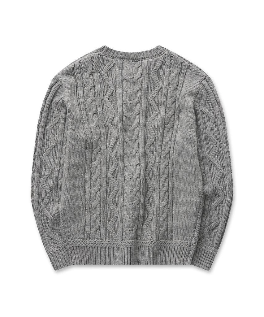 Pilpeu Cable Classic Knit 30(Light Gray)